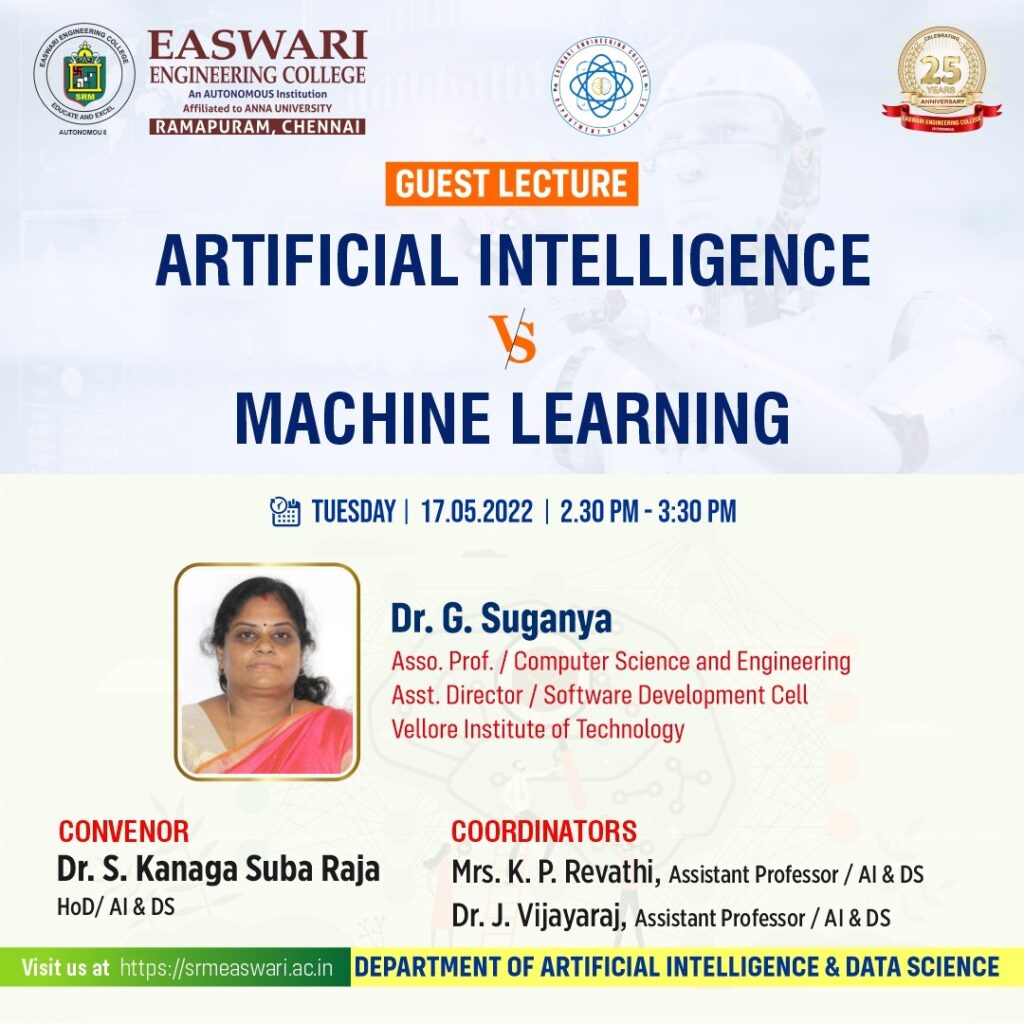 Guest Lecture on Artificial Intelligence vs Machine Learning