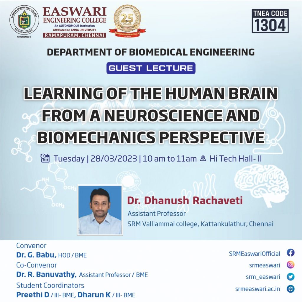 Learning Of The Human Brain From A Neuroscience And Biomechanics Perspective