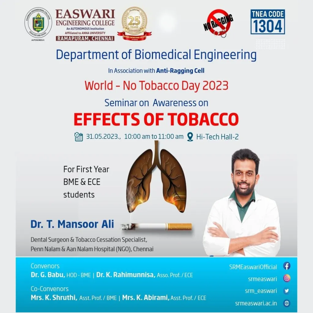 Seminar on Awareness on Effects of Tobacco