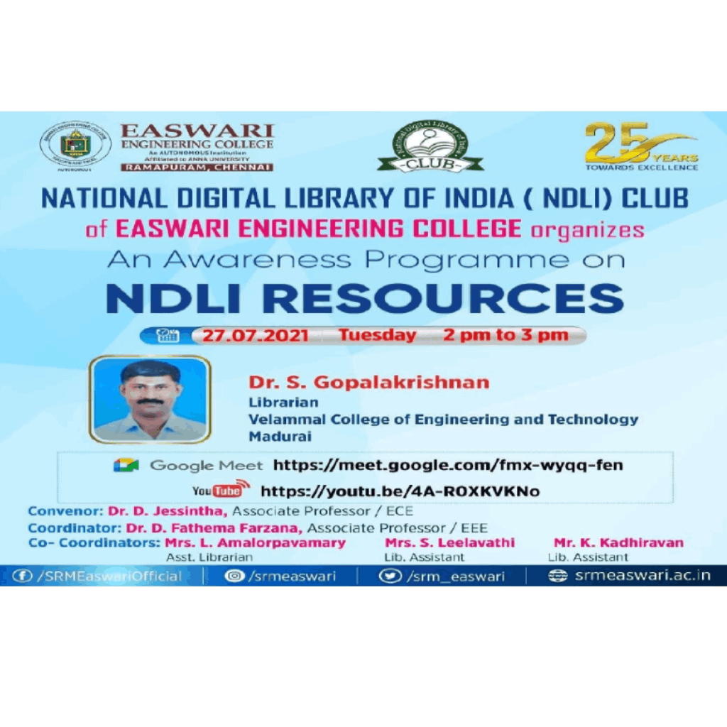 An Awareness Programme on NDLI Resources