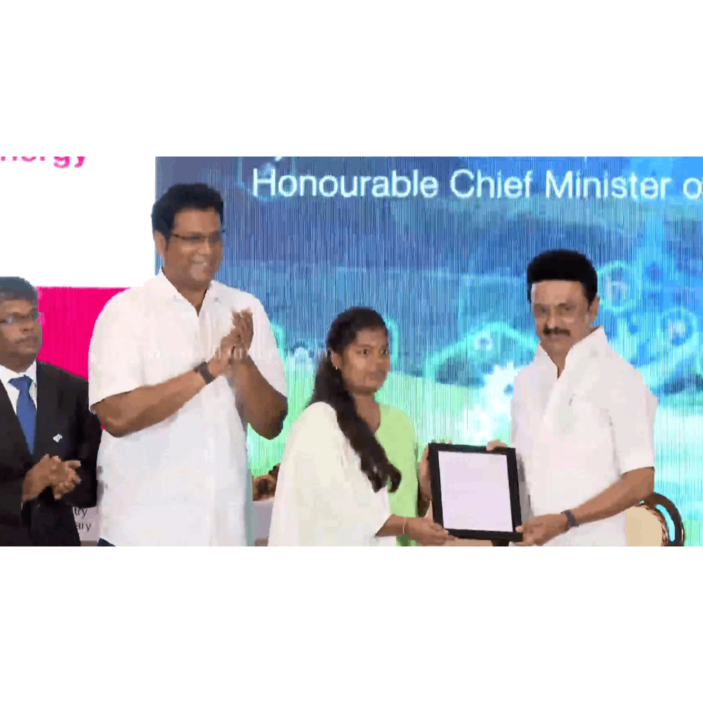 Internship with placement offer – Hitachi Energy technology services Pvt Ltd from Honorable Chief Minister Thiru M K Stalin.