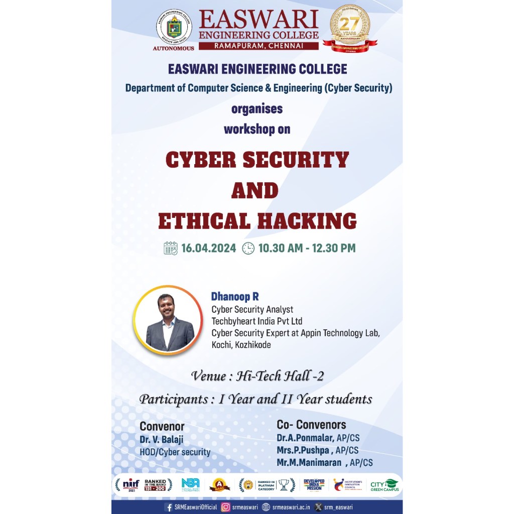 Workshop on Cyber Security and Ethical Hacking