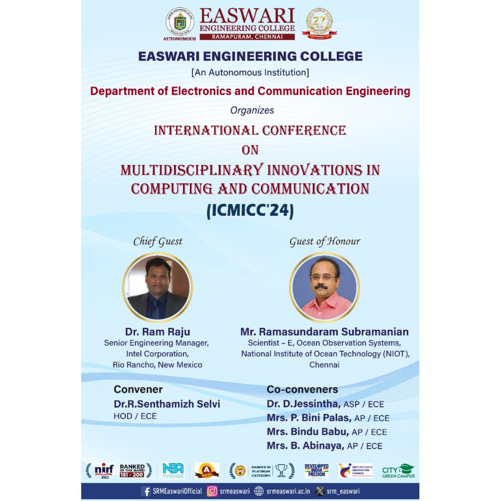 International Conference on Multidisciplinary Innovations in Computing and Communication (ICMICC’24)